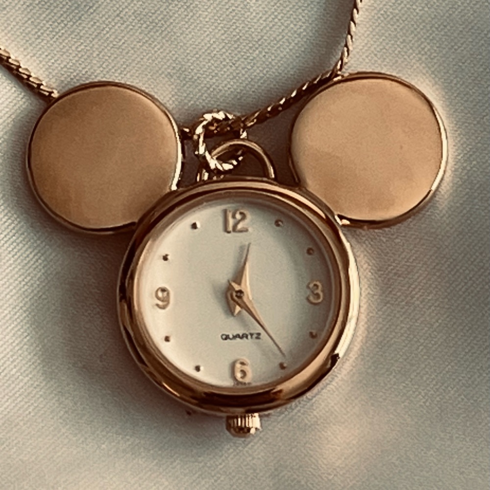 Mickey & Co by Napier goldtone pendant watch